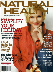 Natural Health Magazine article written by Suzann Pileggi